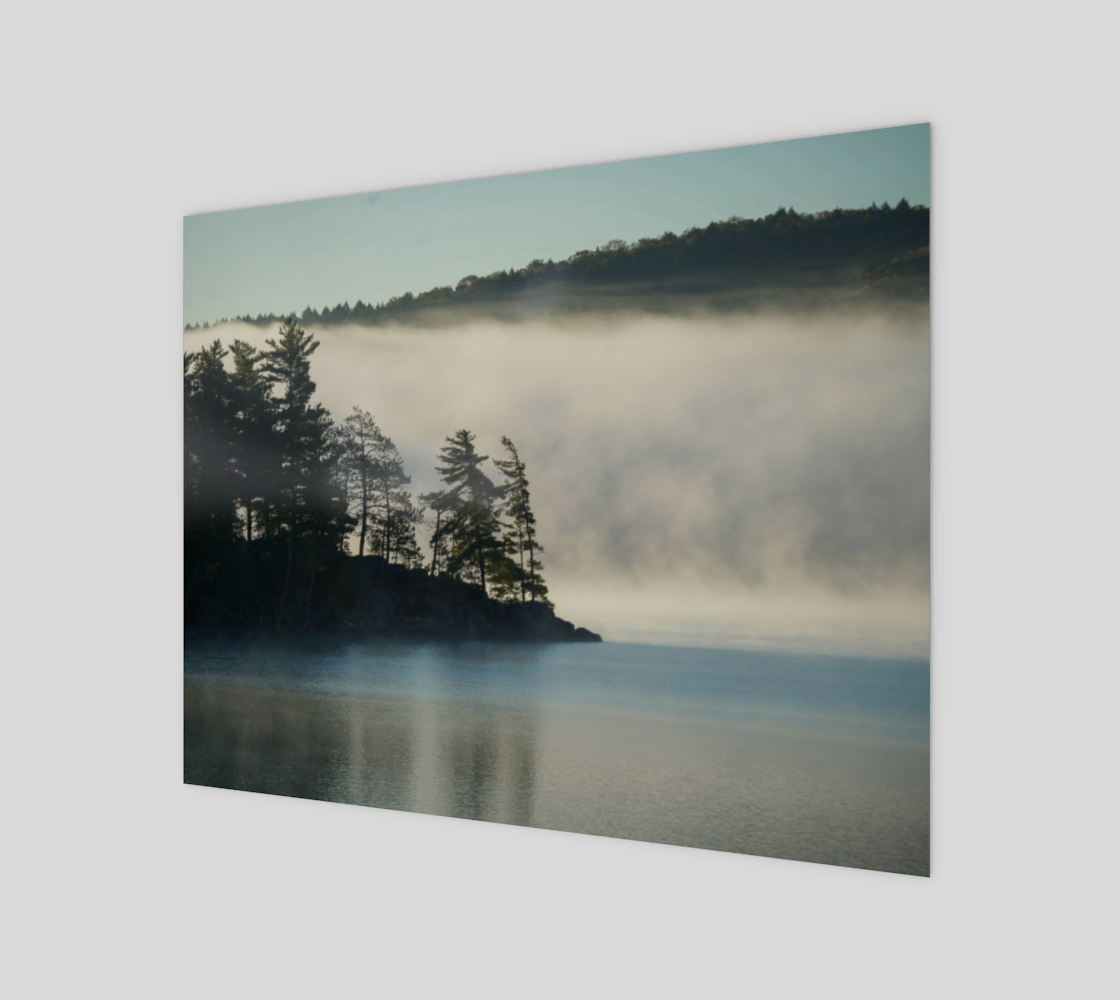 Aperçu de Misty morning 14" x 11" canvas print