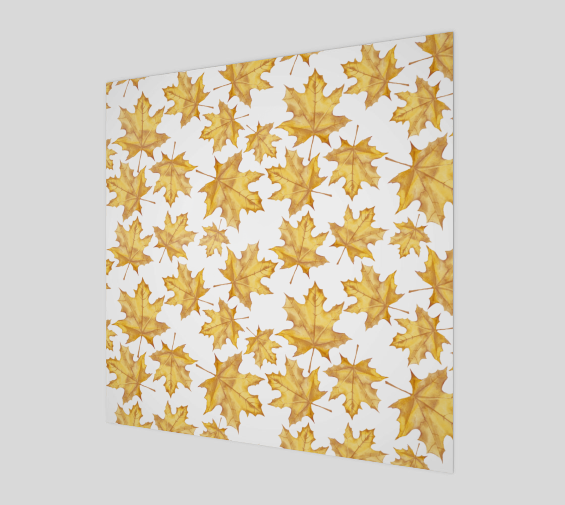 Yellow maple leaves preview