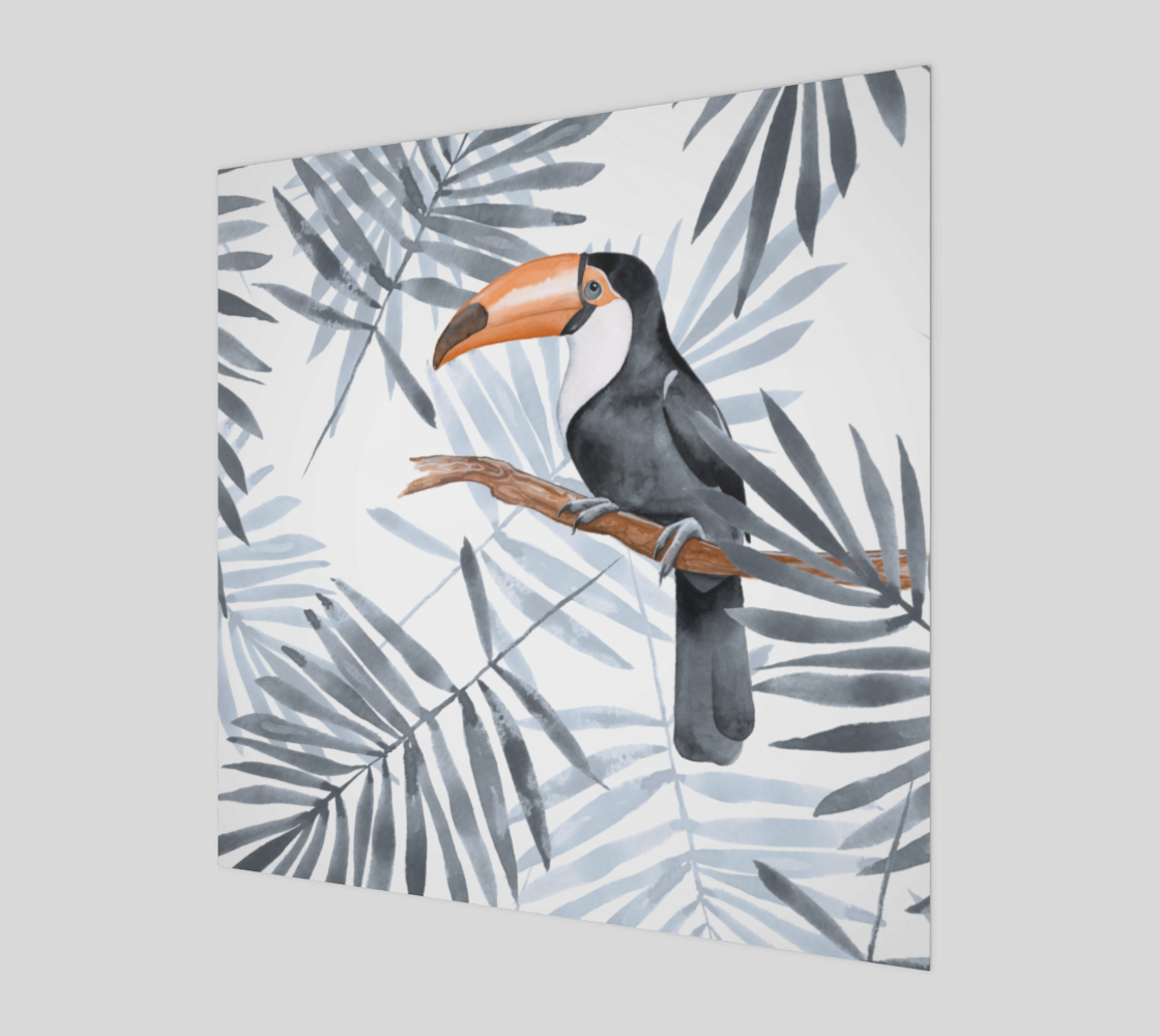 Toucans and palm leaves preview