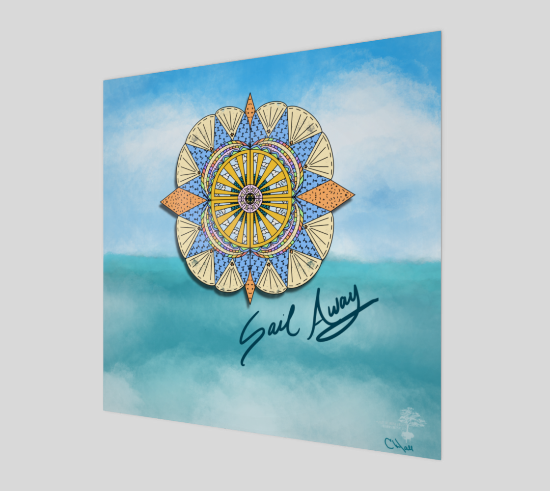 "Sail Away" Beach Mandala preview #1