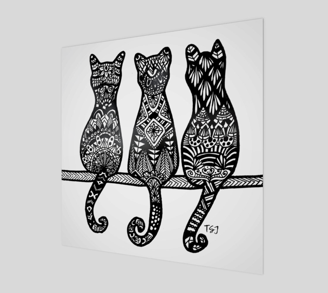 Aperçu de Kitty Trio print