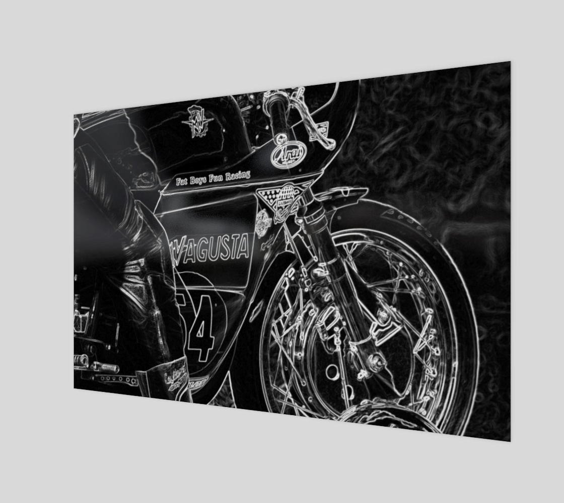 Motorcycle 1 Wood Print preview