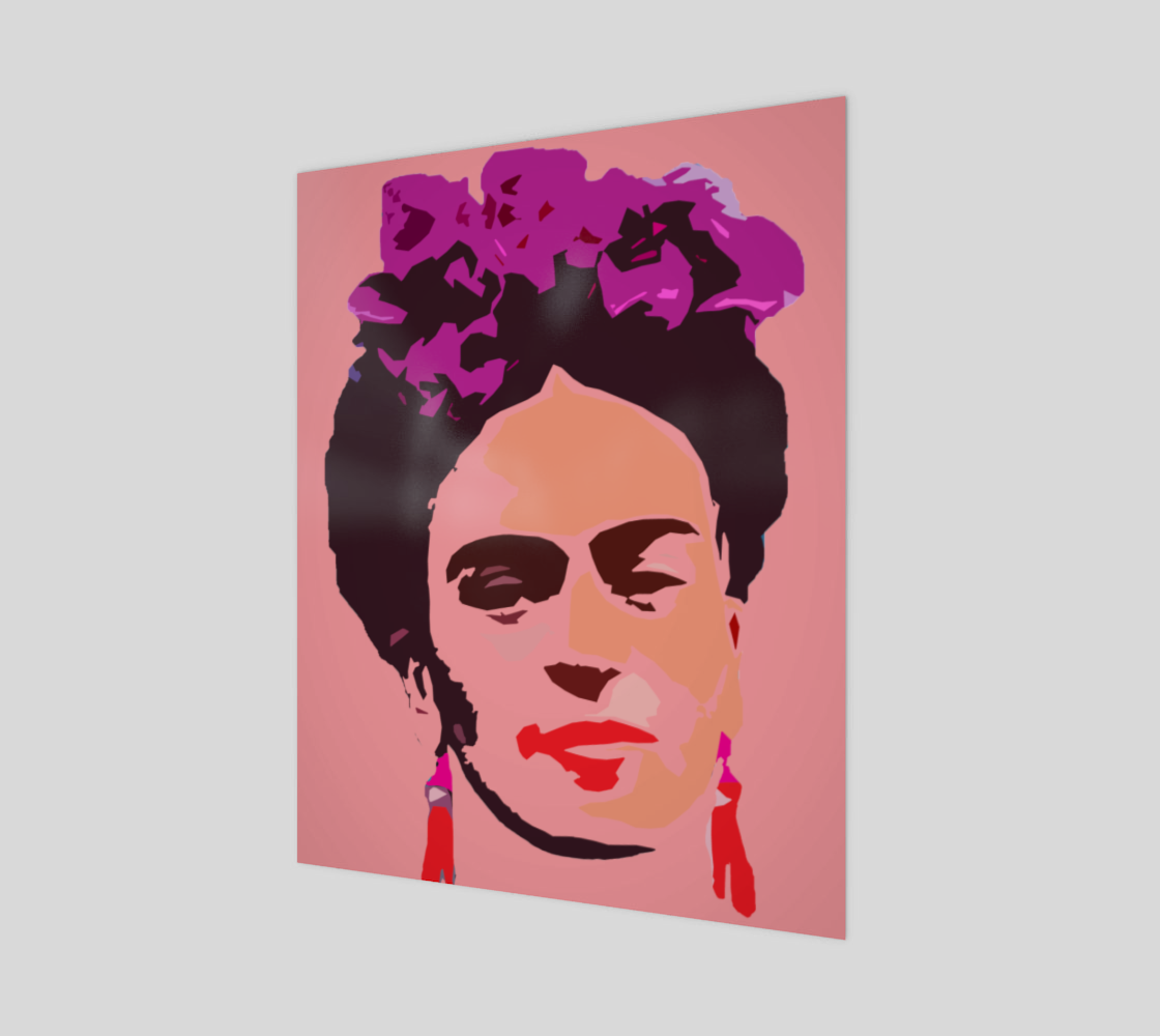 Aperçu 3D de Frida Kahlo Pink