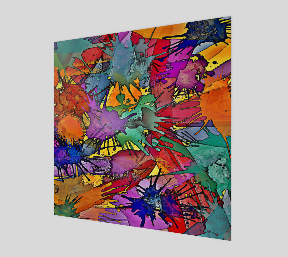 Multicolored Painting Splashes Pattern by EDDArt preview