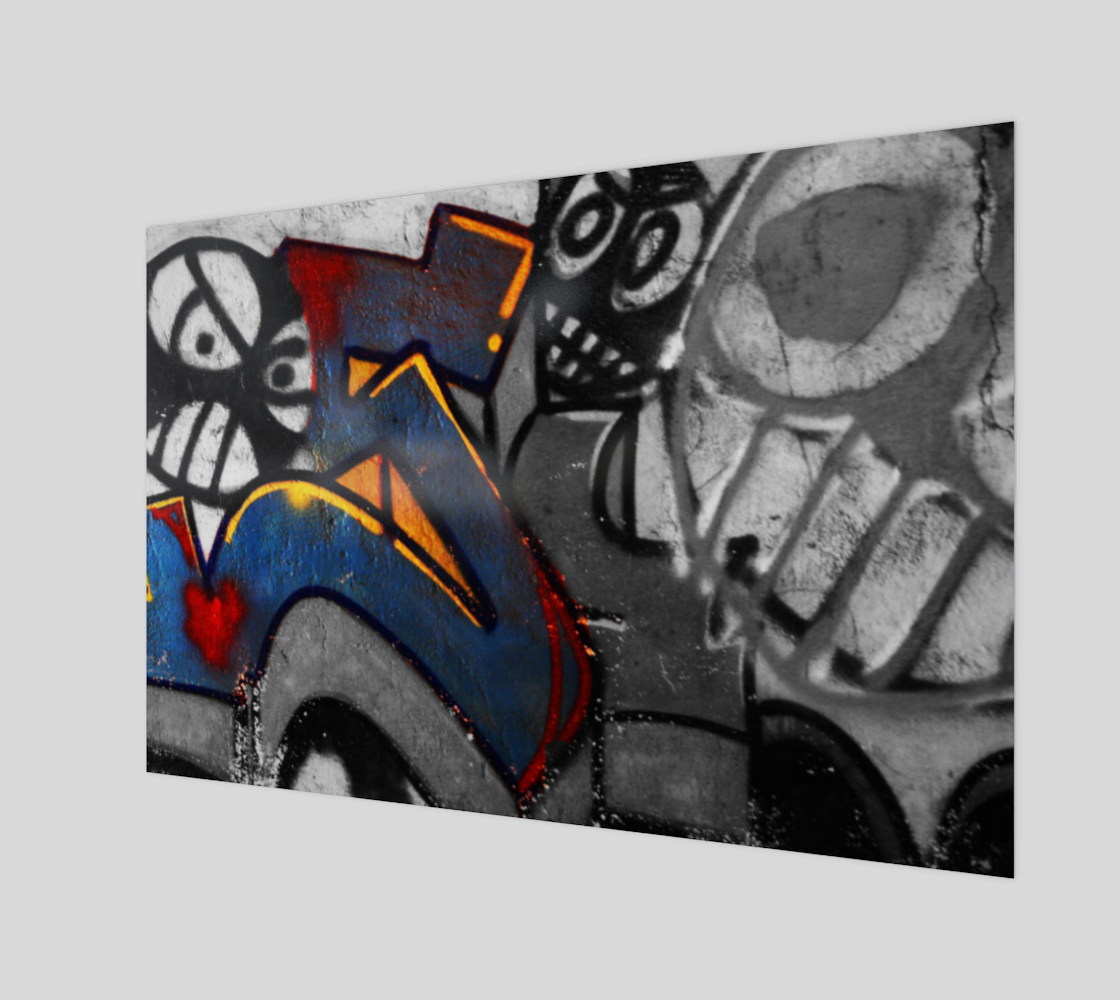 Graffiti 1 Wood Print preview