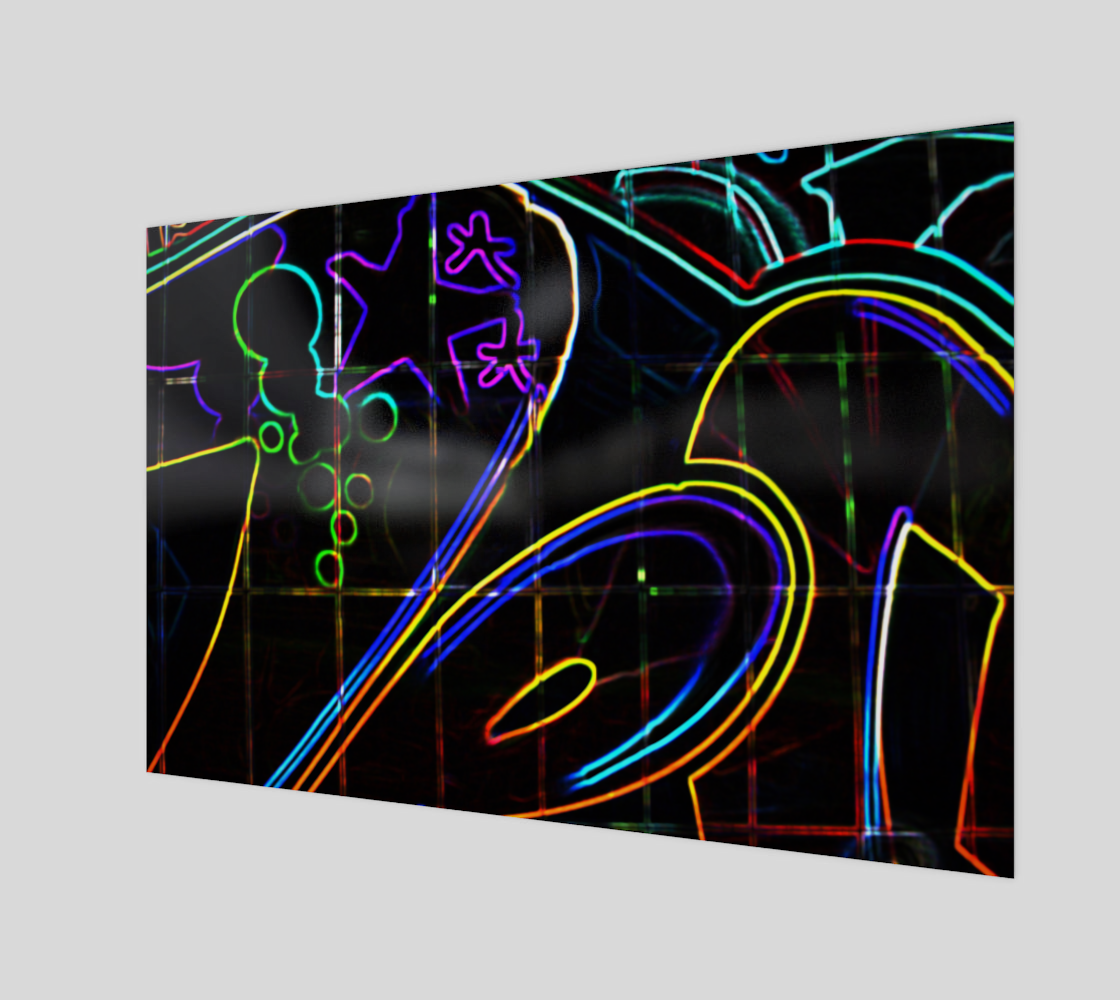 Graffiti 10 Wood Print preview