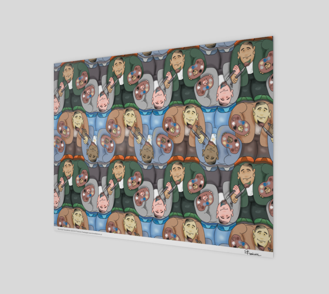 The Artist, a tessellation by Francine Champagne preview #1