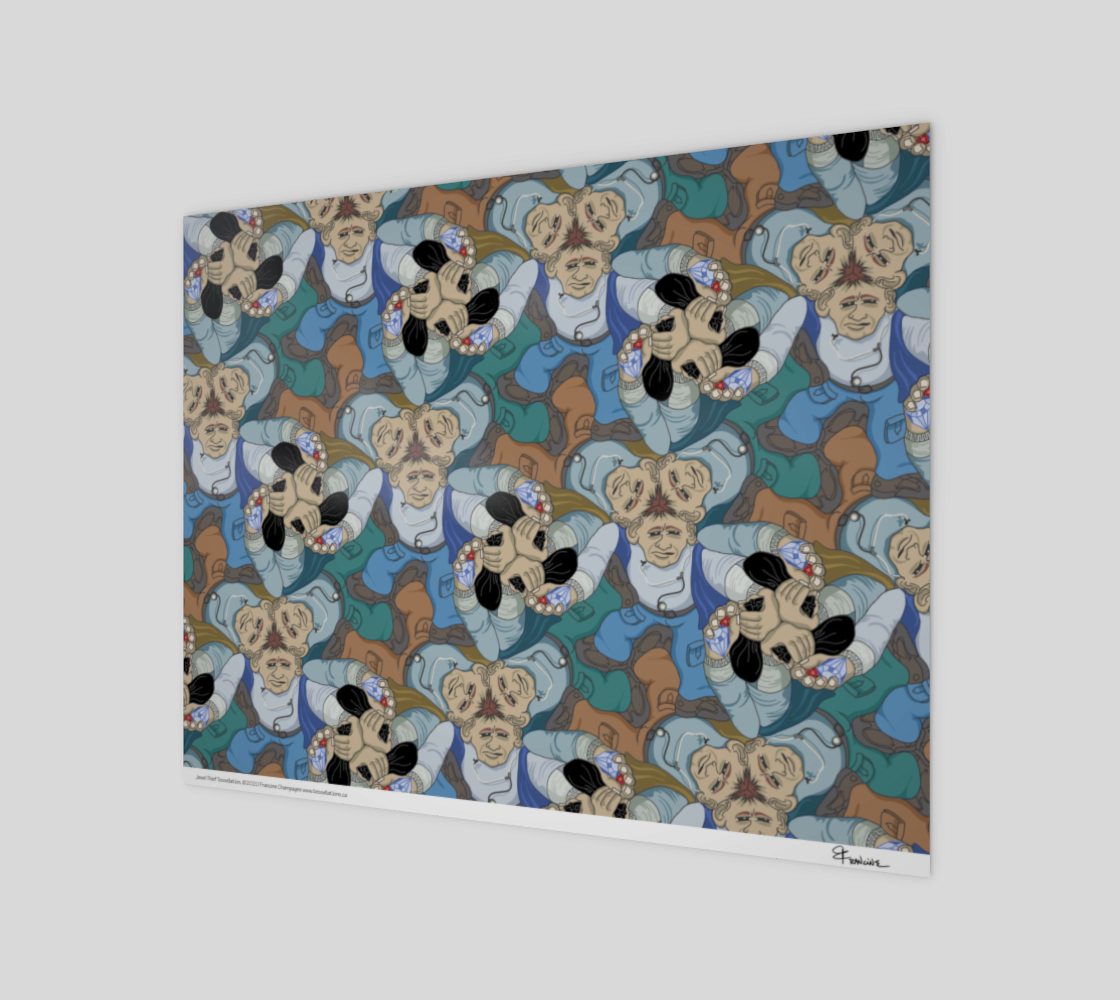 Jewel Thief, a tessellation by Francine Champagne preview #1