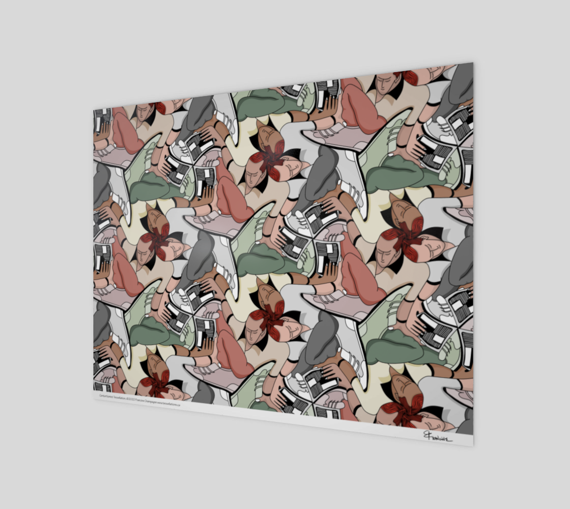 Contortionist, a tessellation by Francine Champagne preview #1