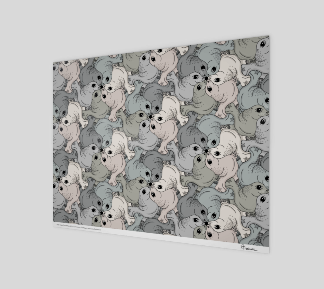 Baby Seal, a tessellation by Francine Champagne preview #1