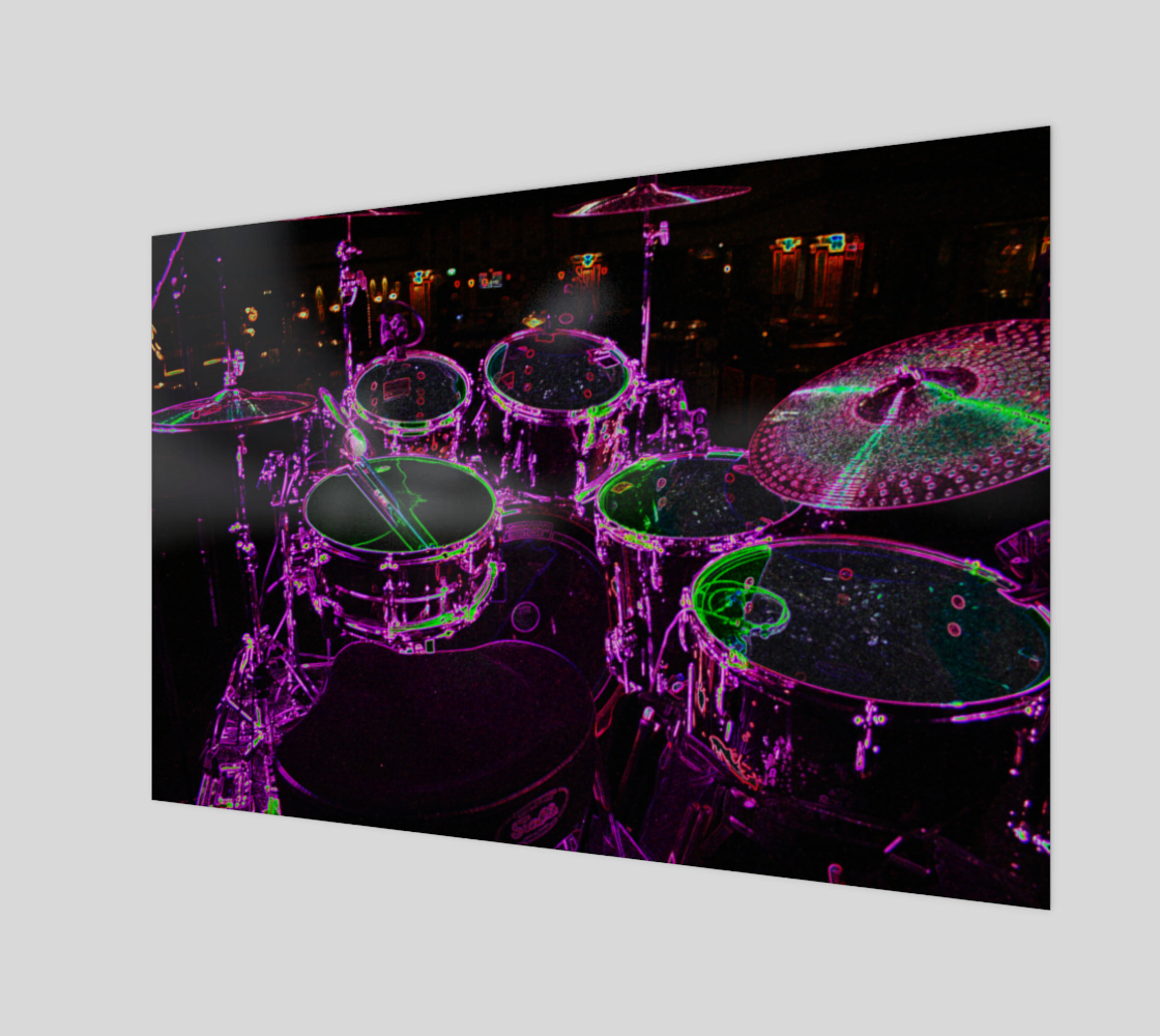Drums Wood Print preview
