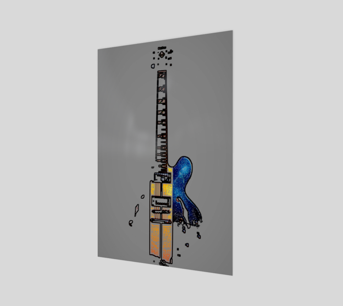 Guitar 4 Art Print preview