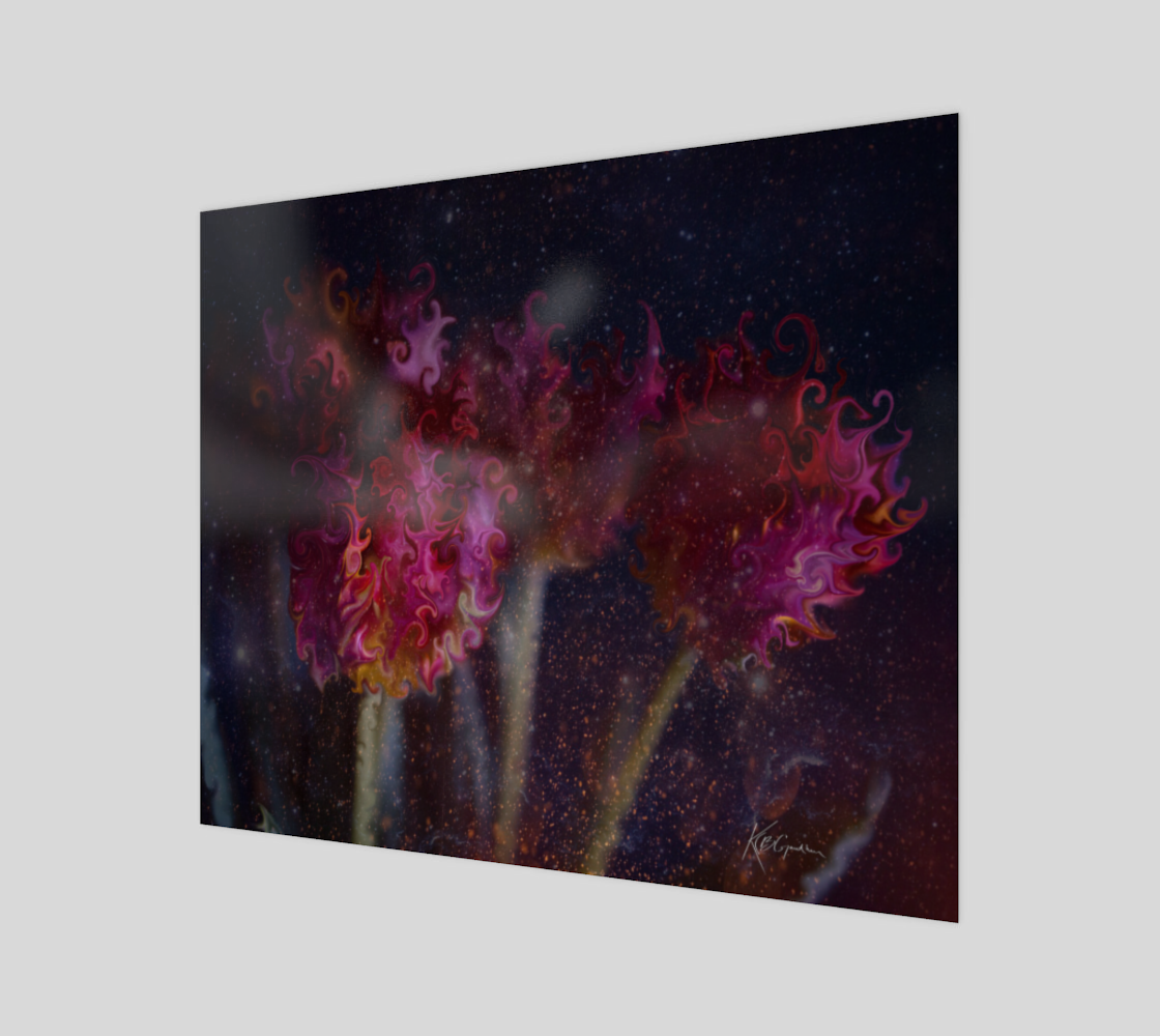 Tulips in Embers - signed preview