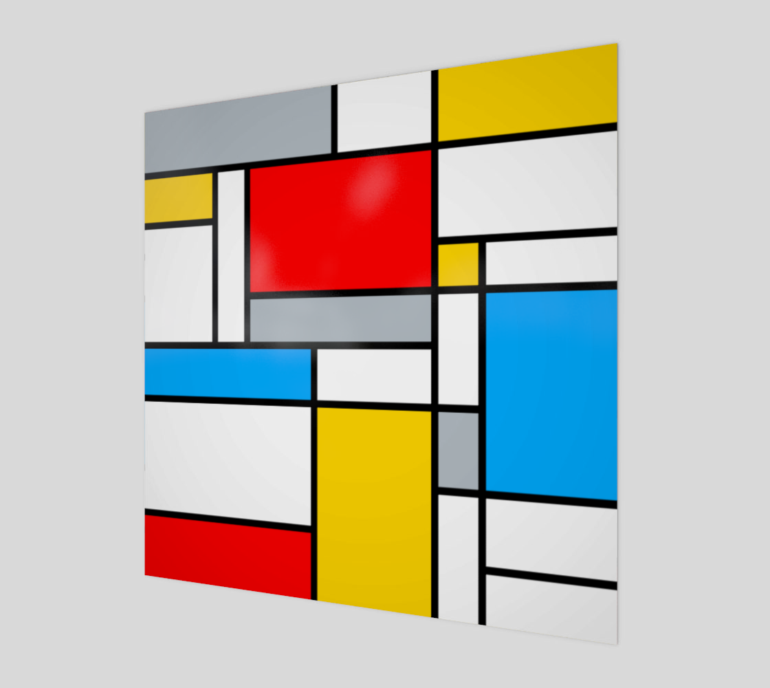 Mondrian Style Color Composition preview