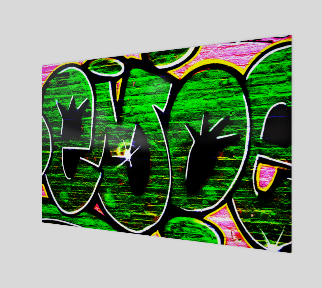 Graffiti 18 Wood Print preview