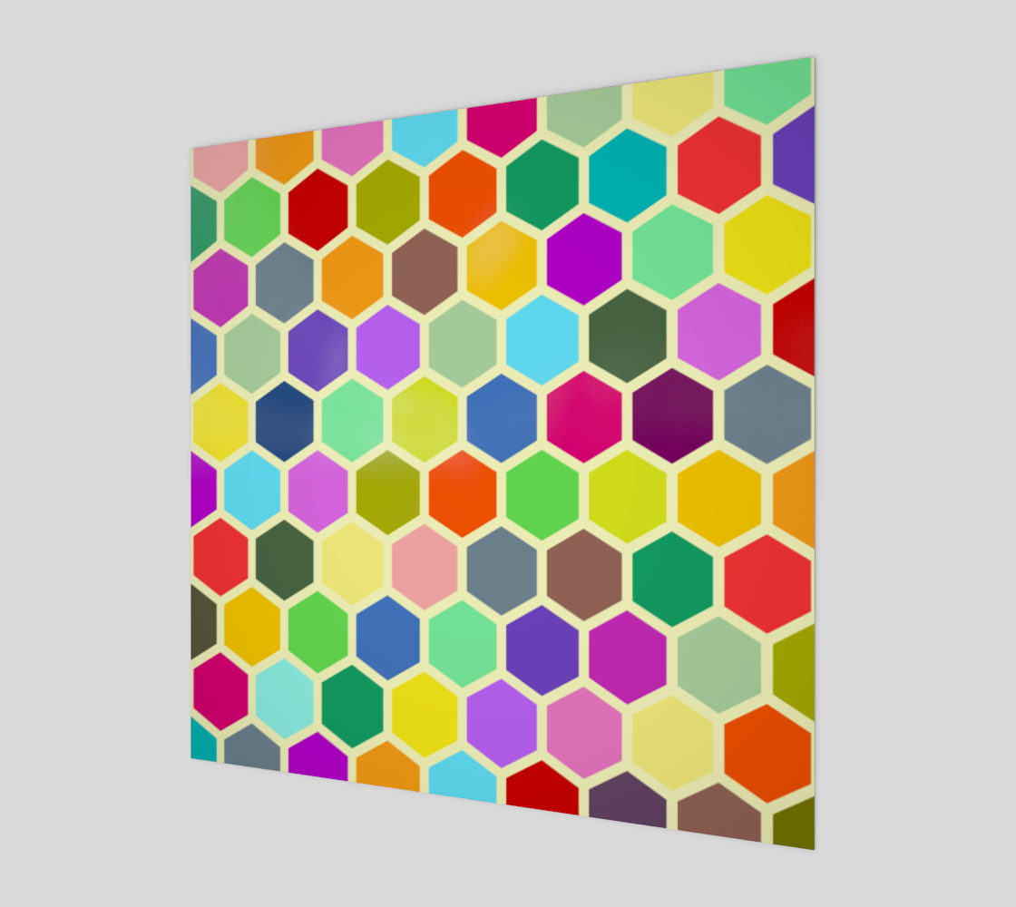 Colorful Retro Honeycomb preview