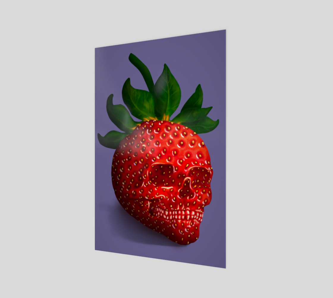 Strawberry Skull Art 2:3 preview