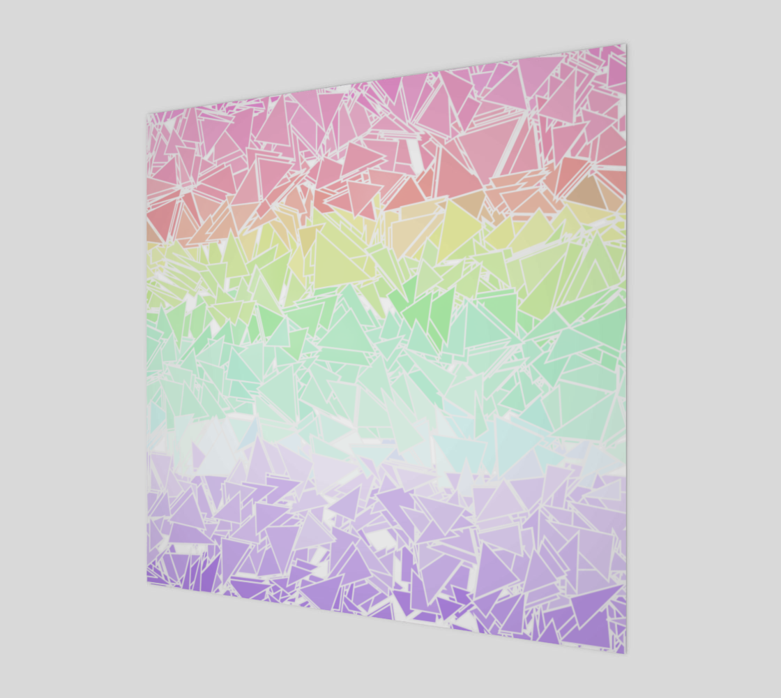 Groovy Boho Triangle Rainbow, 50% of profits donated to the Trevor Project! preview