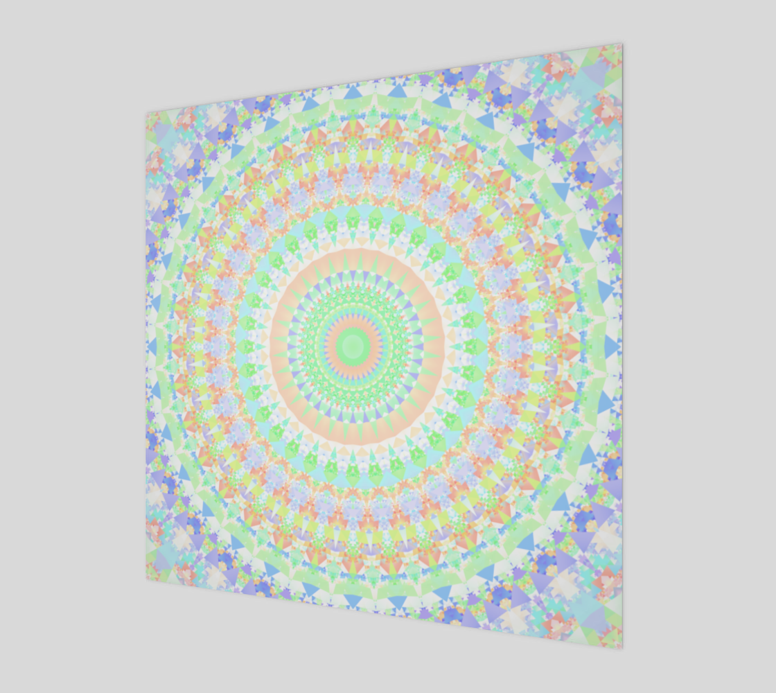 Colorful Groovy Geometric Mandala preview