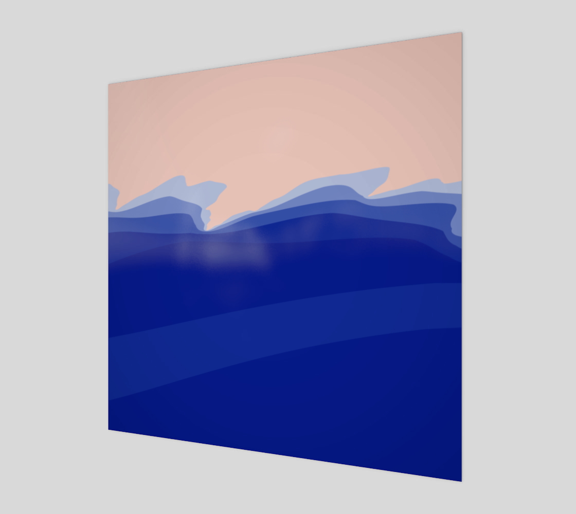 Ocean Wave With Pink preview