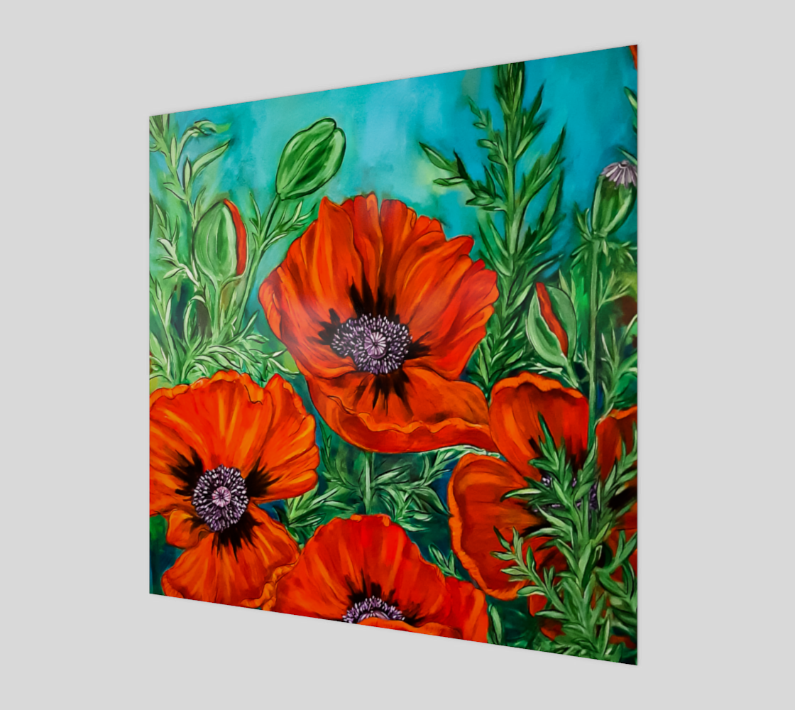 Big Bold Red Poppies Wall Art preview