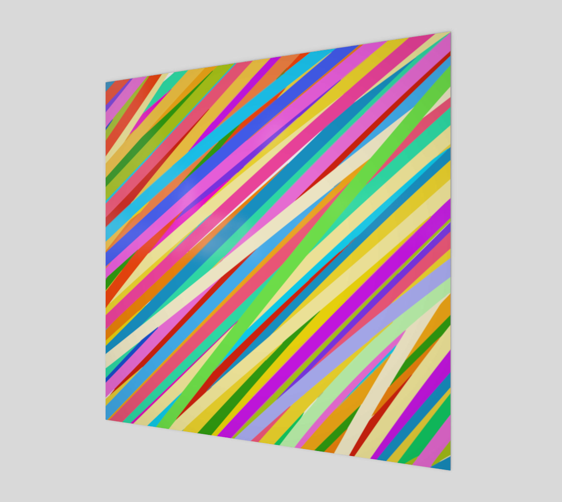 Psychedelic Retro Candy Rainbow Stripes thumbnail #2