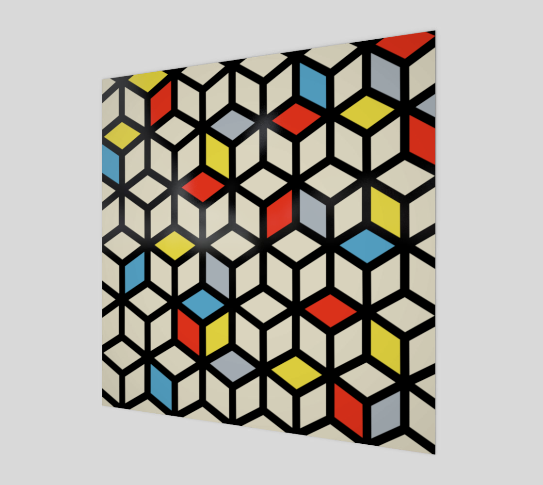 Isometric Mondrian Cubes preview