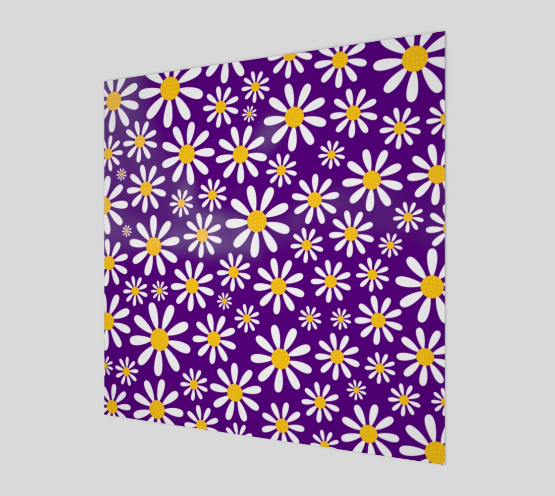Lilac Daisy Flower Meadow preview #1