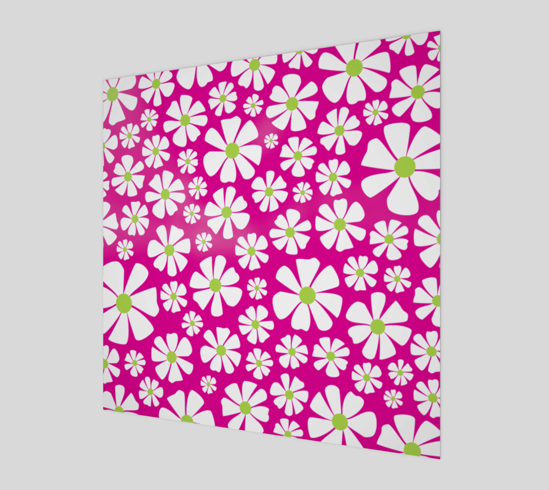 Pretty Pink Daisy Floral Country Pattern thumbnail #2