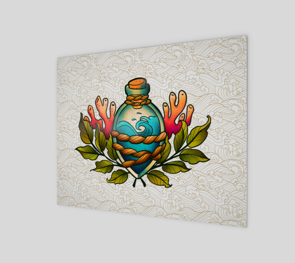 The Ocean in a Bottle Art 10x8 preview