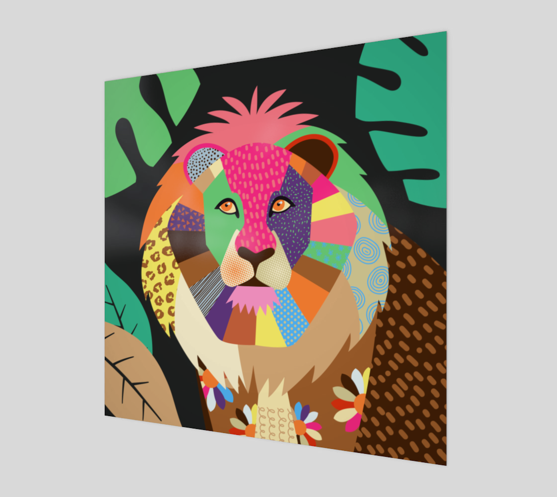 Lion of the Jungle Art Portrait preview