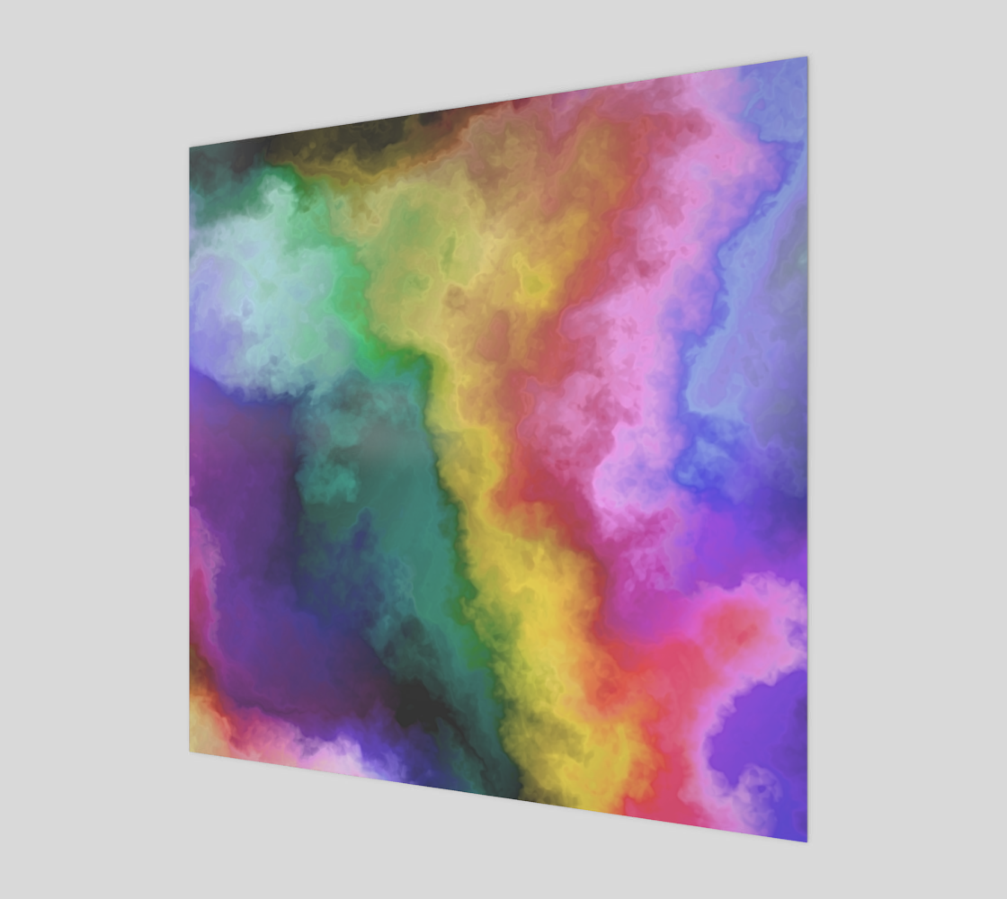 Tie Dye Abstract Cosmic Rainbow Smoke Background preview