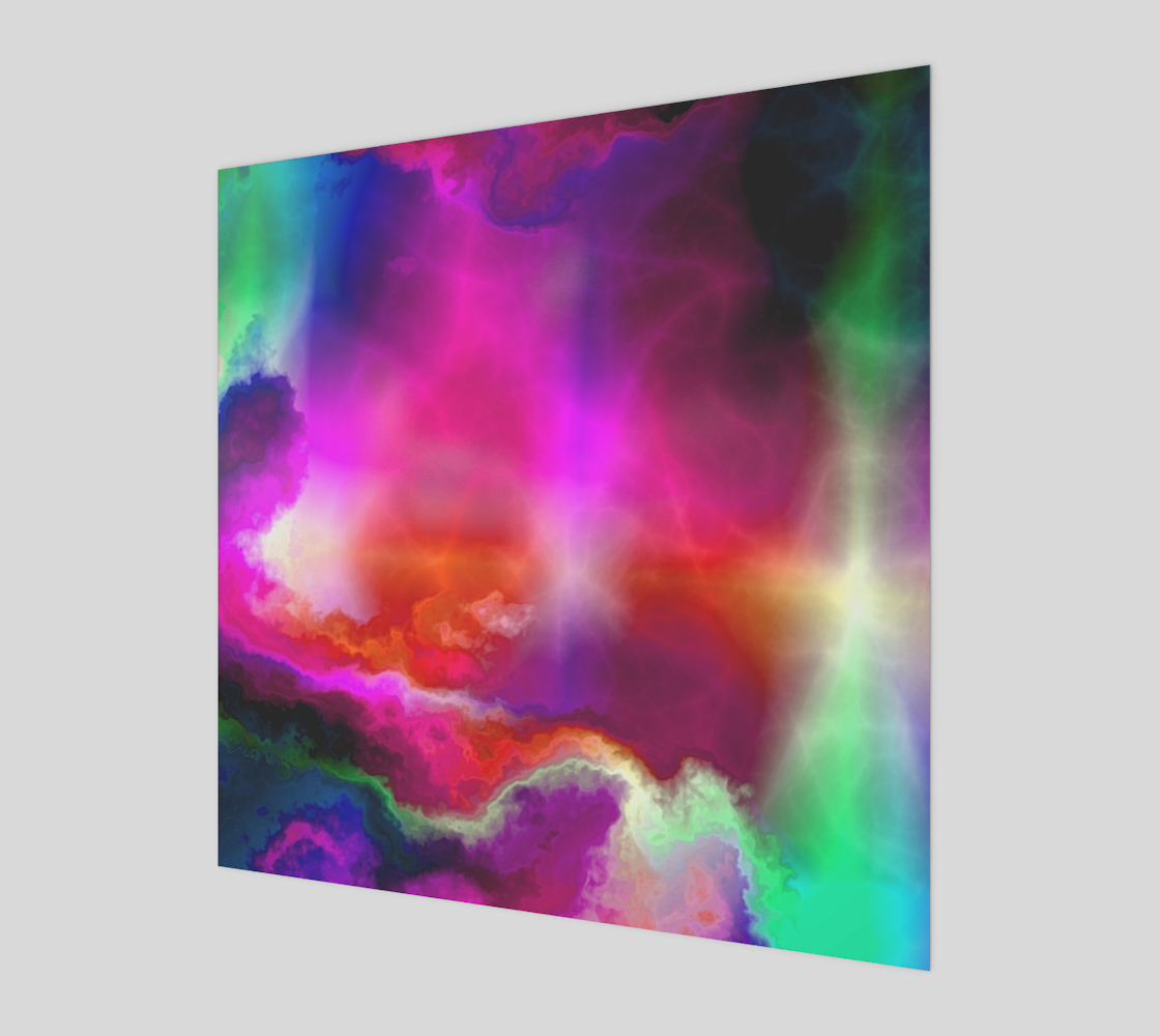 Dreamy Pink Cosmic Nebula Abstract Mineral Rock  3D preview