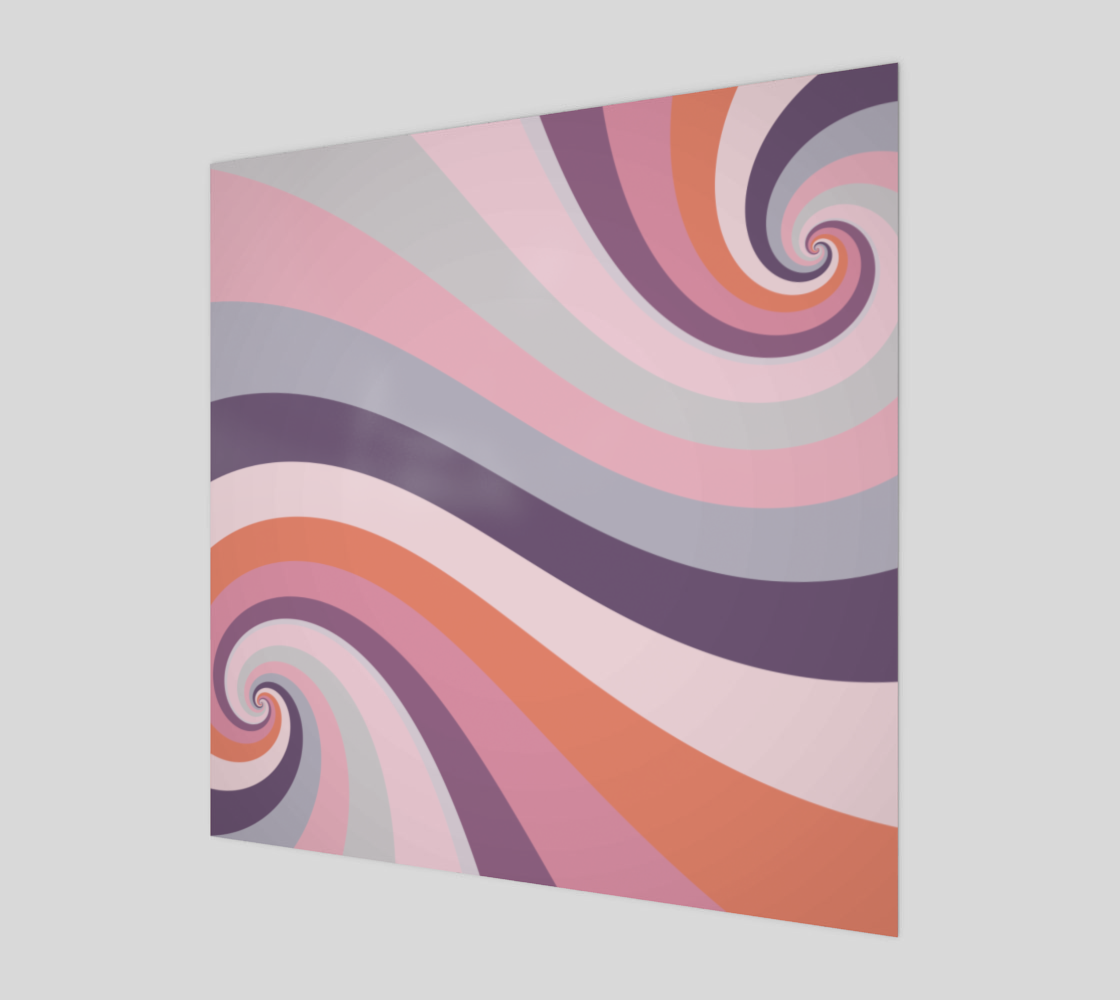 Pastel Candy Striped Sixties Twirl Burst preview