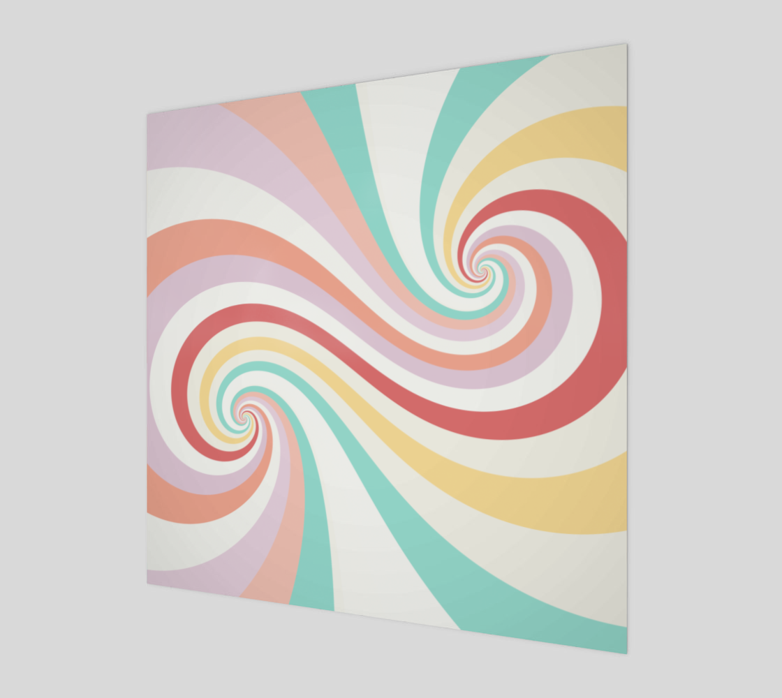 Modern Minimalist Sixties Candy Spiral Twist preview