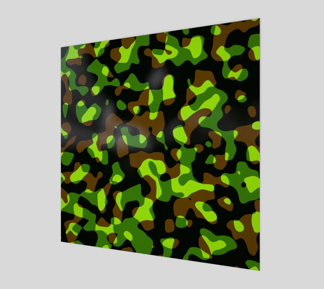 Black Green Brown Classic Camouflage Pattern thumbnail #2