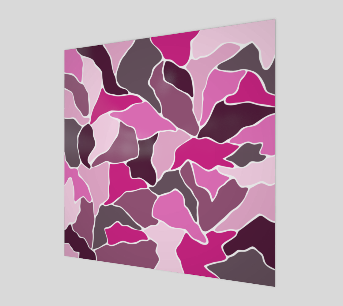 Pink Mosaic Minimal Scrappy Shape Pattern preview