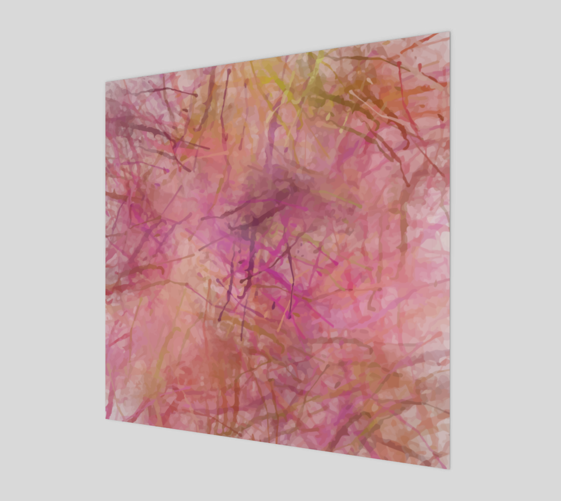 Grunge Pink Watercolor Ink Splatter Texture preview #1