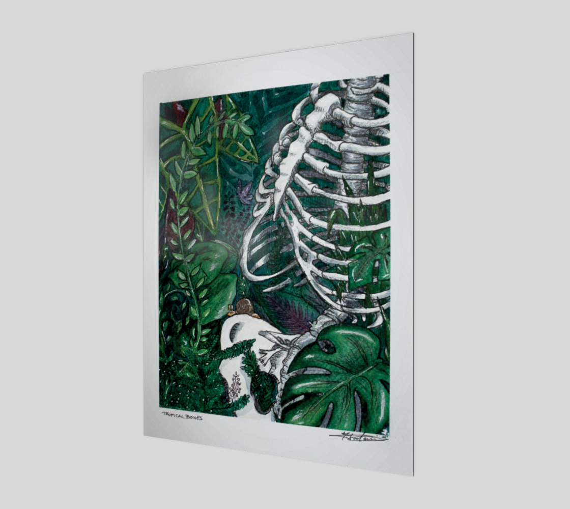 Tropical Bones Art Print preview