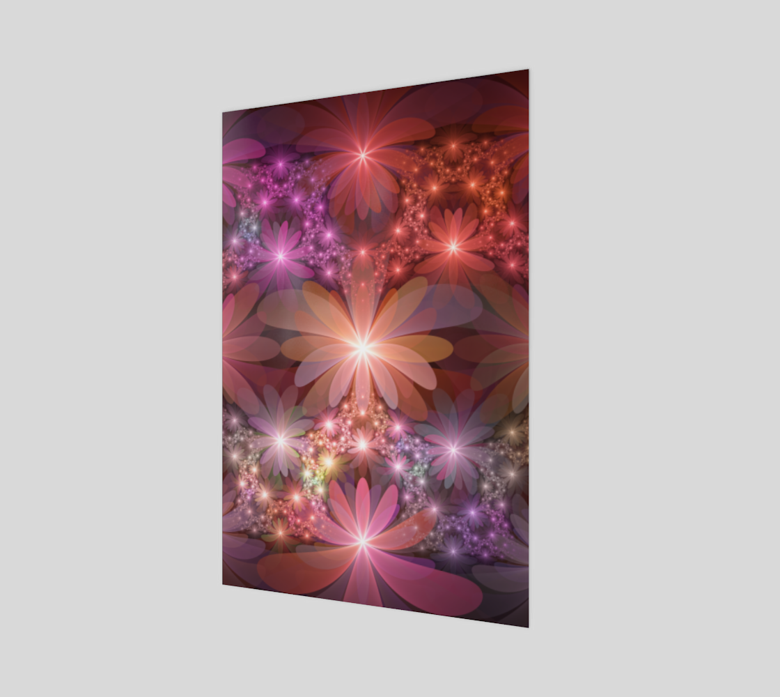 Bed Of Flowers Colorful Shiny Abstract Fractal Art preview