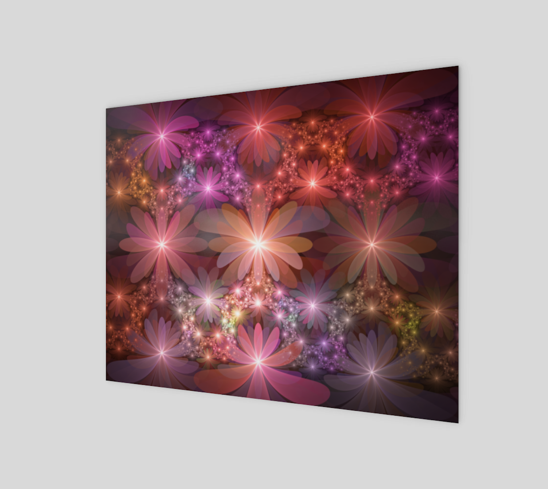 Bed Of Flowers Colorful Shiny Abstract Fractal Art preview