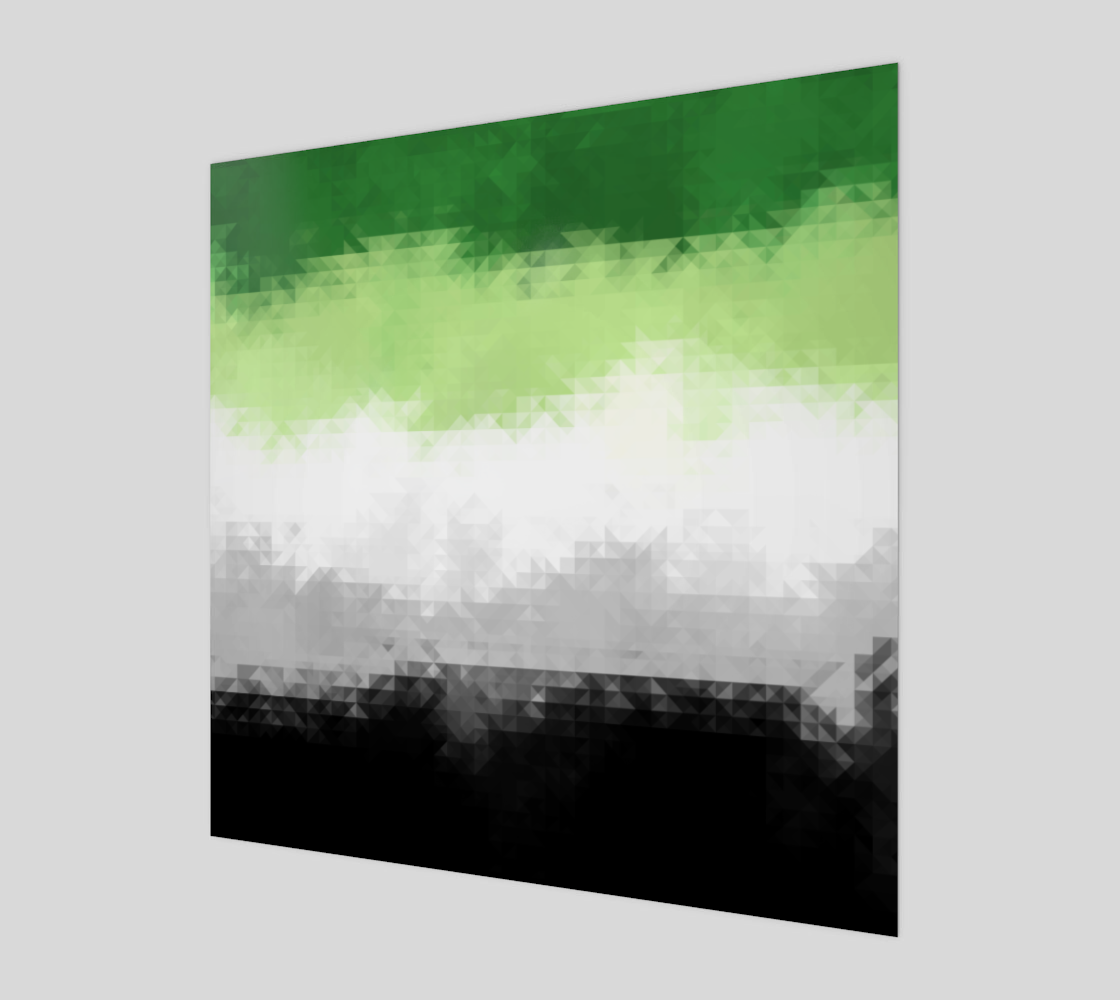 Trippy Geometric Abstract Aromantic Flag  preview