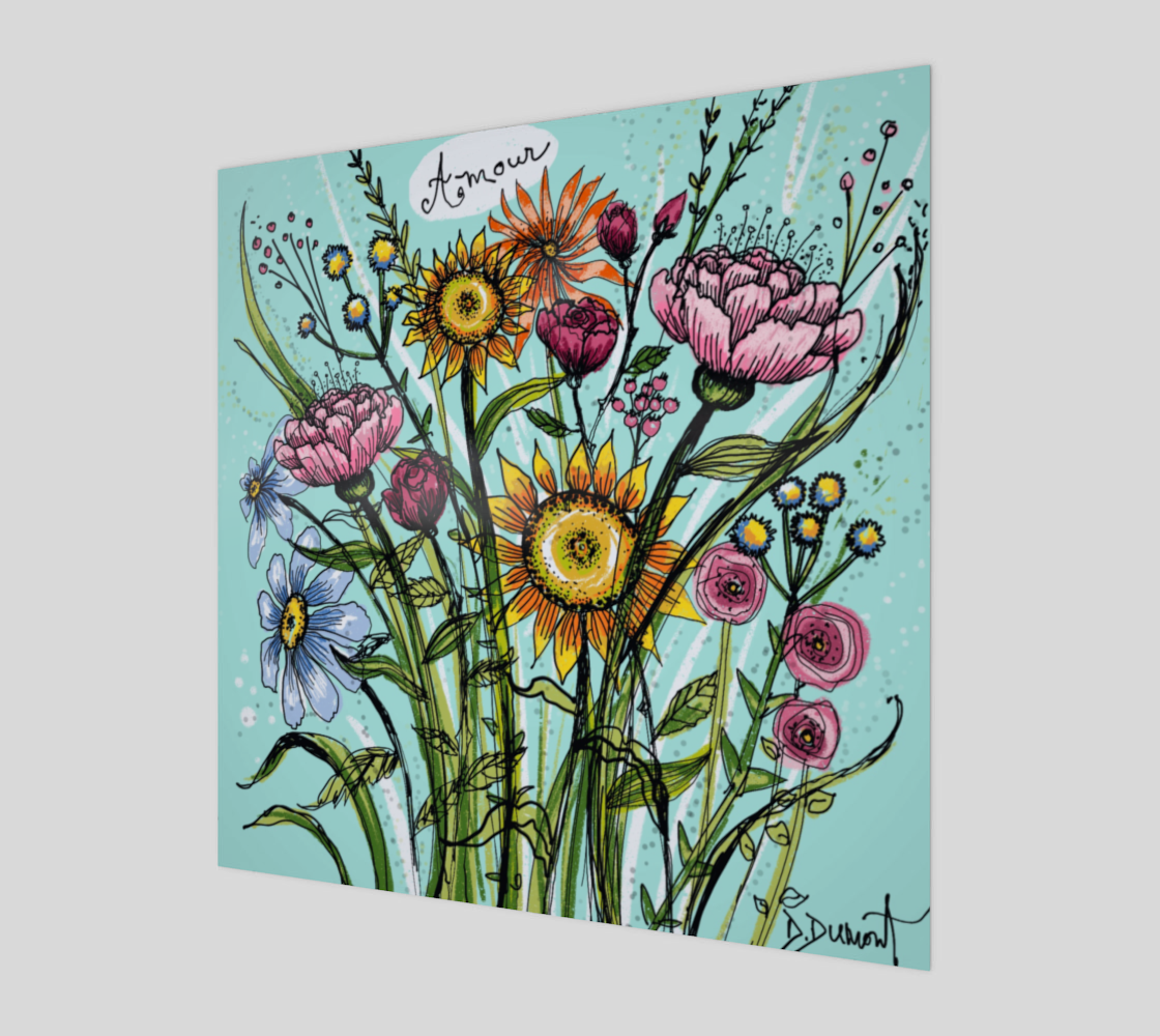 Affiche, Amour de fleurs preview #1