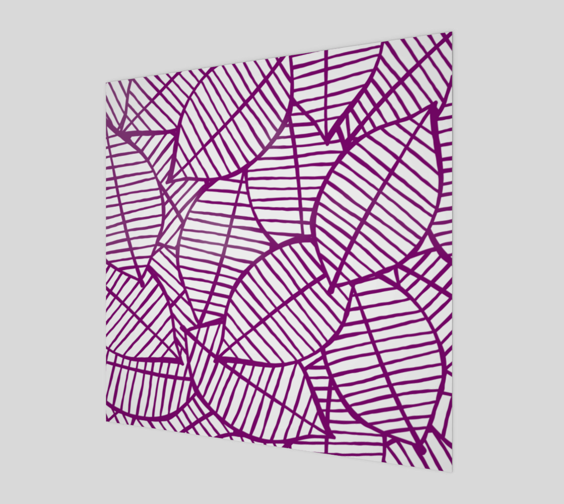Purple Forest Line Art Foliage Pattern preview