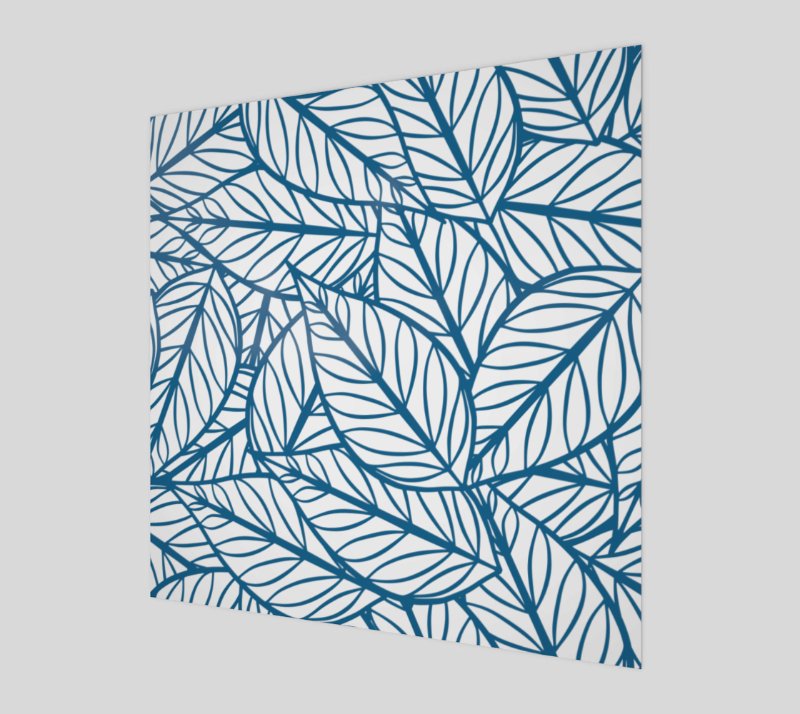 Blue Botanical Abstract Foliage Pattern preview