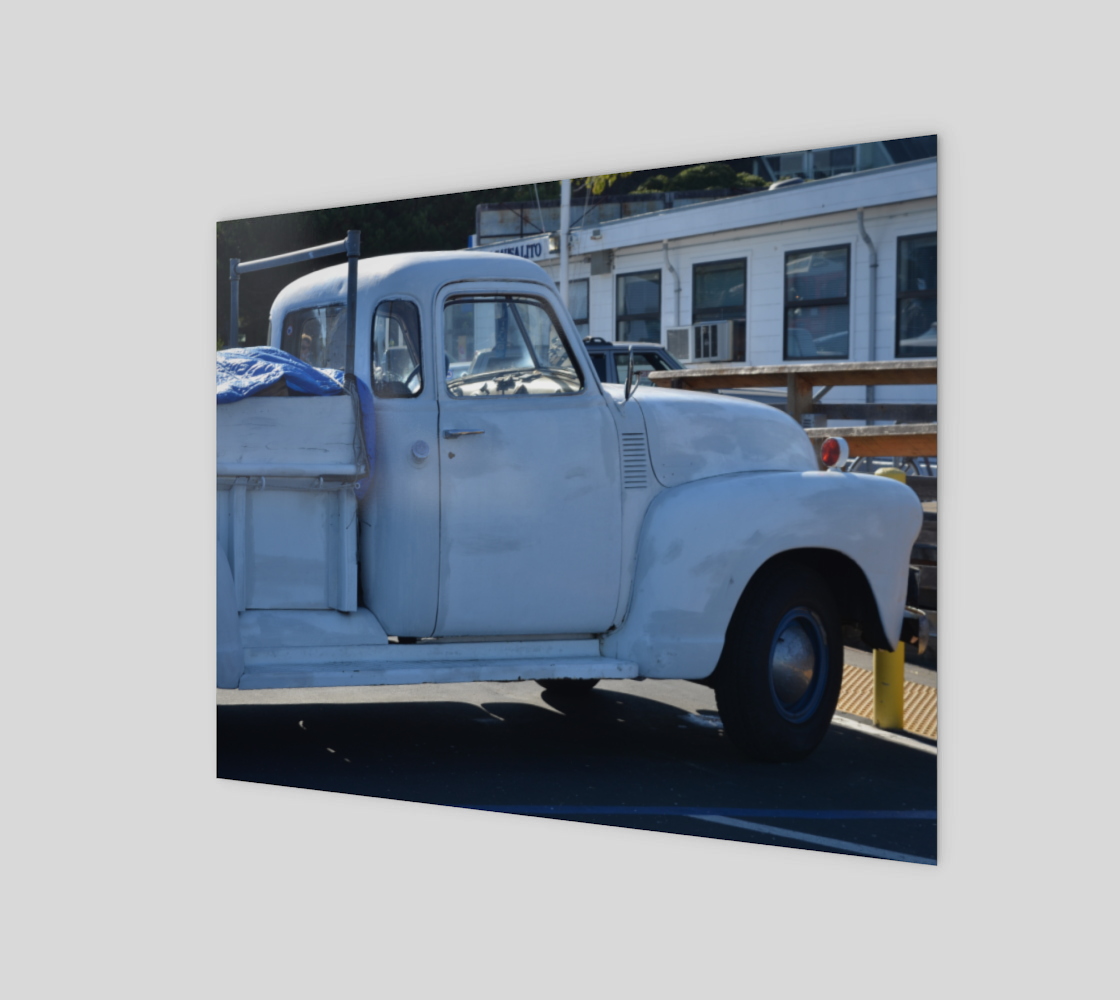 Old Blue Truck Wall Art preview