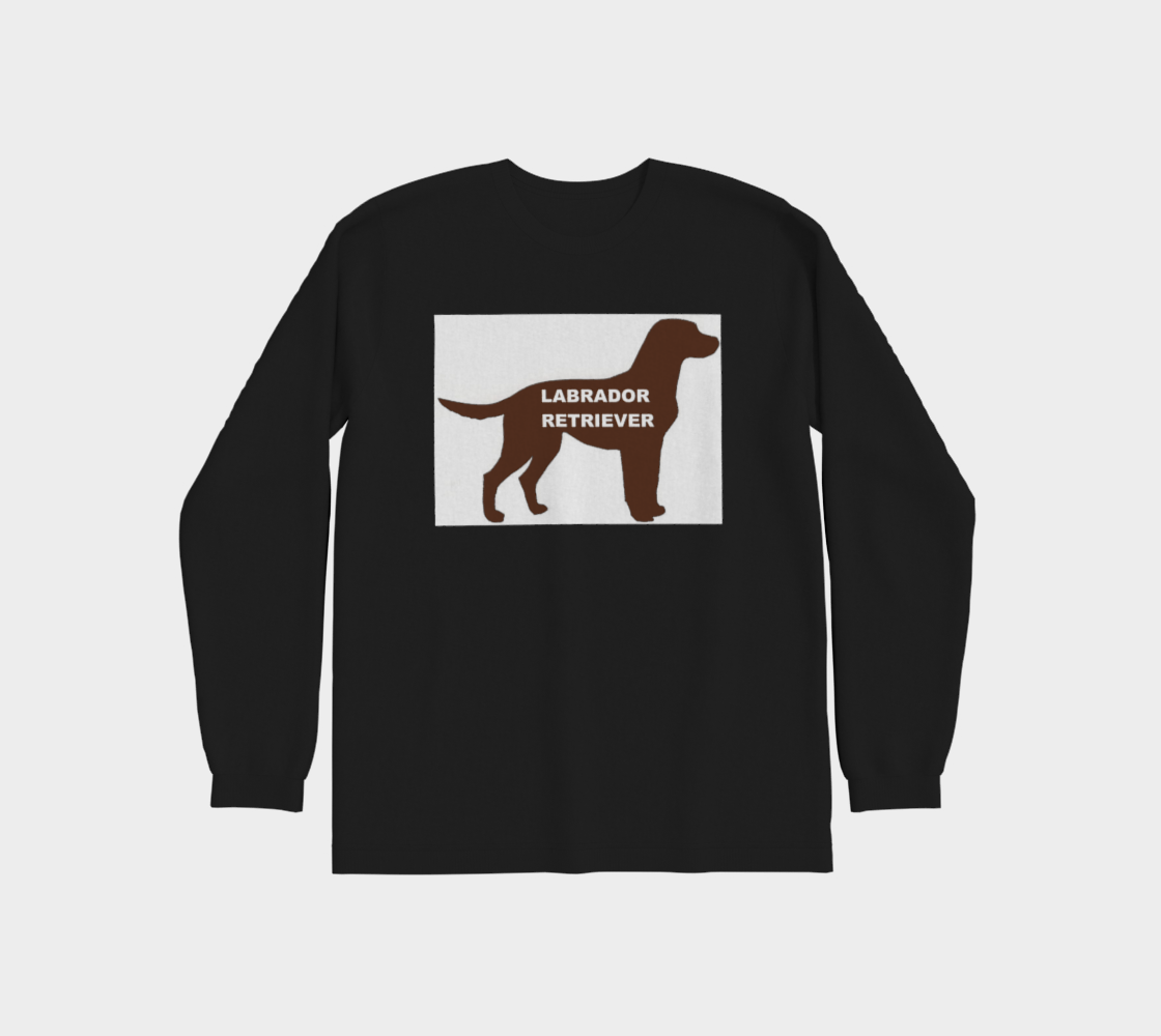 Labrador Retriever chocolate lab color name silhouette preview