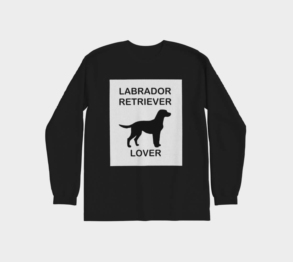 Labrador Retriever lover with silhouette preview