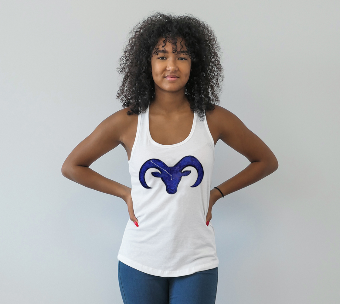 Astrological sign Aries constellation Racerback Tank Top preview