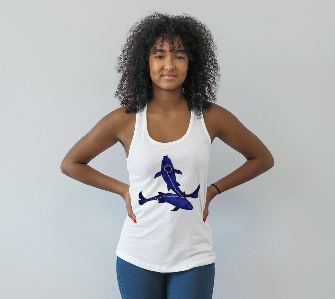 Astrological sign Pisces constellation Racerback Tank Top preview